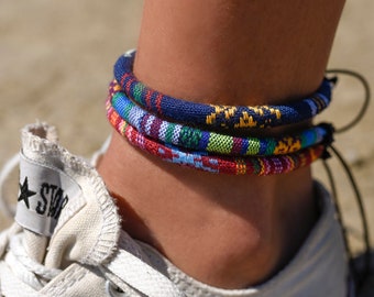 Surfer Anklet, Ankle Chain, Ankle Bracelet - sailor, climber - Handmade