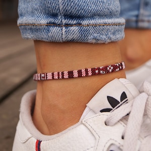 Surfer Beach Anklet for Women and Men Womens Boho Ethno Ankle Bracelet Mens Ankle Chain Handmade Festival Jewelry Waterproof image 1