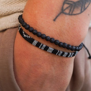 Boho Surfer Armband Set van 2 Dames Heren - Handgemaakte Surfer Armband - Strandaccessoires Festival Sieraden - Waterdicht & Verstelbaar