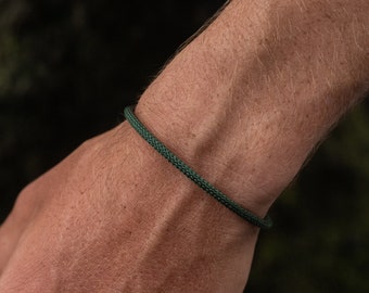 Herren Armband • Geflochtenes Armband Edelstahl • Surfer Armband • Wasserfest  • Armreif Biegbar für Männer • Geschenk für Männer und Frauen