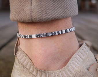 Surfer Beach voetband voor mannen en vrouwen - Boho Ethno Anklets mannen vrouwen - handgemaakte festival sieraden - waterdicht en verstelbaar