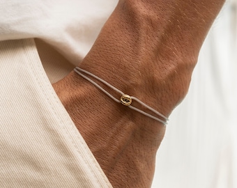 Bracelet homme avec connecteur en acier inoxydable • Bracelet femme • Ajustable & étanche • Bracelet corde à voile • Bracelet surfeur • Cadeau homme