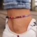Surfer Beach Anklet for Women and Men - Womens Boho Ethno Ankle Bracelet - Mens Ankle Chain - Handmade Festival Jewelry - Waterproof