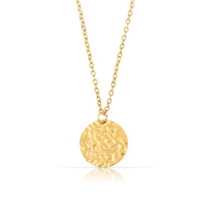 Ketting met munthanger RVS ketting goud Muntketting voor dames Filigraan sieraden Cadeau voor haar Boho sieraden afbeelding 6