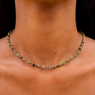 Set Collana E Anello Boho In Perline Di Vetro Colorate - Gioielli Estivi Per Donna E Ragazza, Regalo Spiaggia