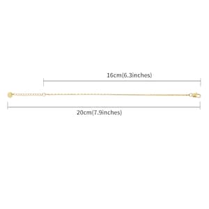 Bracciale minimalista in argento o oro Bracciale a maglie regolabili per donna Bracciale in acciaio inossidabile filigranato per donna Regalo per lei immagine 10