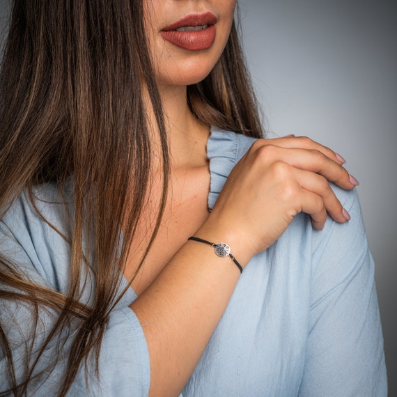 Depesche Damen-Armband Mit „Hope“-Anhänger | Versilbert | Länge Verstellbar 15-20 Cm | Geschenk Für Freundin, Partnerin, Ehefrau