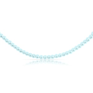 Collier de perles d'eau douce blanc Collier de perles d'eau douce Collier minimaliste Tour de cou en perles pour femmes Collier pour femmes Cadeau pour elle Bleu