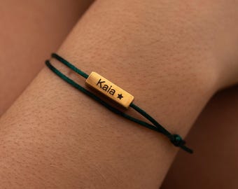 Personalized Bracelet for Women & Men • Adjustable Engraved Bracelet • Gift for Boyfriend • Friendship Bracelets • Name Bracelet
