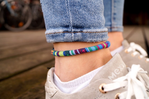 Womens Ankle Bracelet Silver Anklet Foot Jewelry Girl's Beach Chain  Rhinestone | eBay