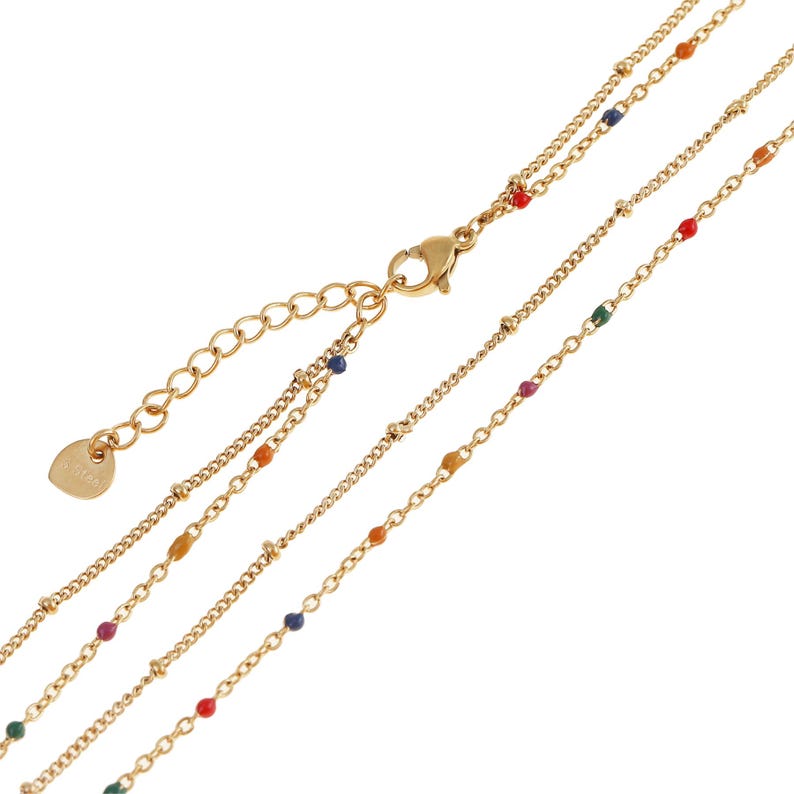 Collier Vintage Années 70 – 12 Rangs De Perles Dorées – Superbe état – Occasion