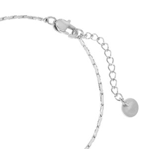 Bracciale minimalista in argento o oro Bracciale a maglie regolabili per donna Bracciale in acciaio inossidabile filigranato per donna Regalo per lei immagine 9