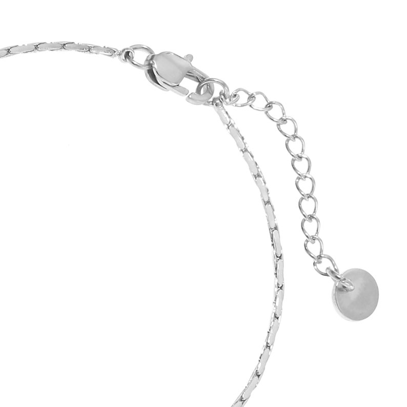 Minimalist Womens Bracelet Silver or Gold Adjustable Cuban Link Chain Bracelet Fine Stainless Steel Bracelet Minimal Womens Jewelry image 9