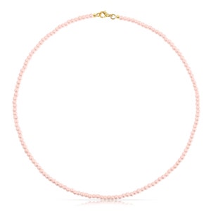 Süßwasserperlen Halskette Rosa Süßwasser Perlenkette Minimalistische Kette Perlen Choker Damen Halskette Frauen Geschenk für Sie Bild 4