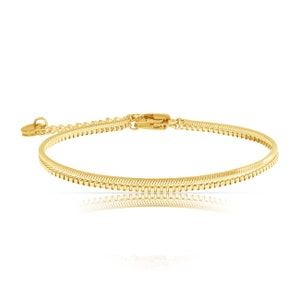 Damen Armband Set Silber oder Gold Minimalistische Armbänder für Damen Filigrane Edelstahl Armkette Frauen Geschenk für Sie Bild 8
