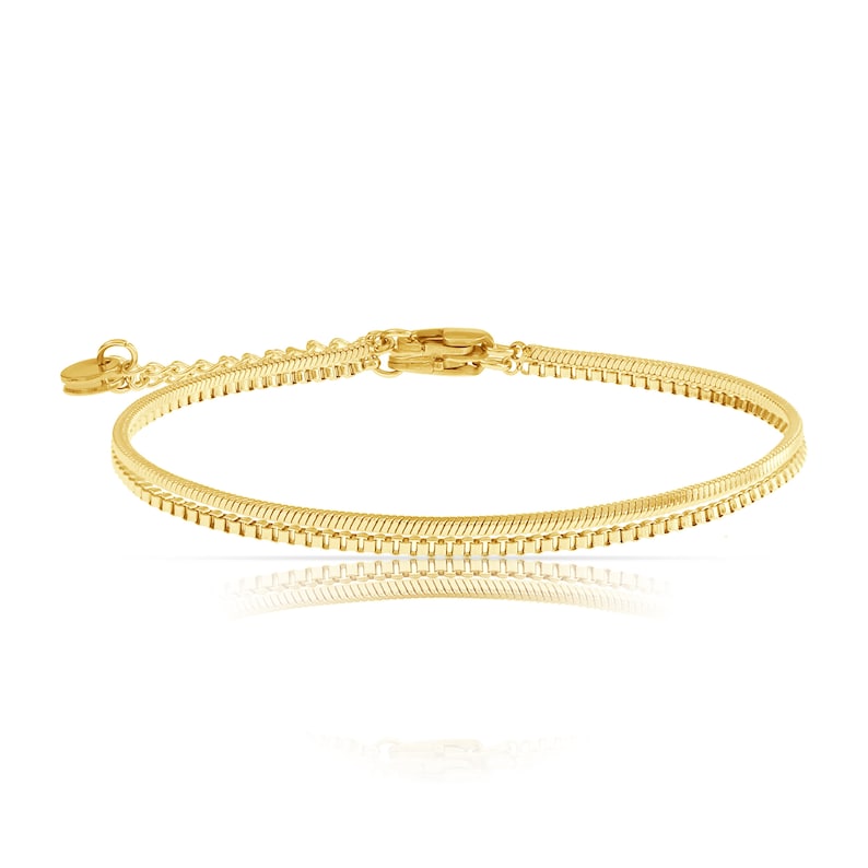 Set di bracciali da uomo Argento/Oro Bracciali minimalisti per uomo Bracciale con design serpente in acciaio inossidabile Regalo di compleanno per lui immagine 6