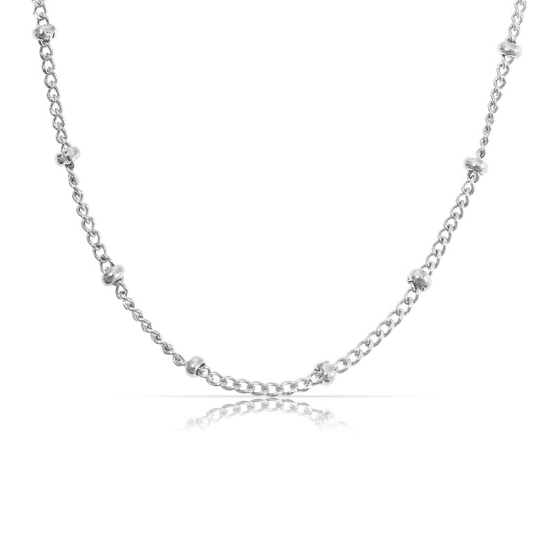 Collier minimaliste en or ou argent ou rose chaîne à maillons femmes tour de cou collier femmes cadeau pour elle dames image 3