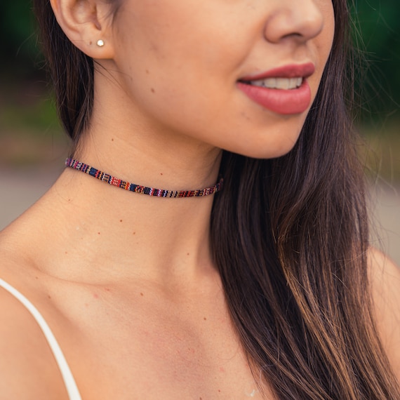 Boho Surfer Choker Necklace Women 