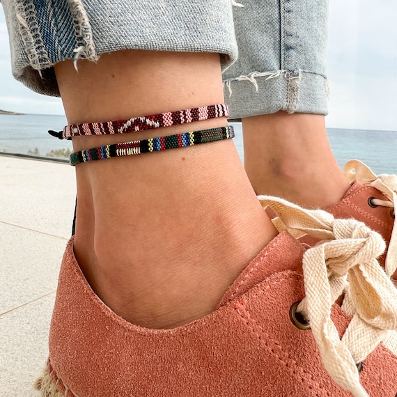 Surfer Beach Anklet Set for Women and Men Womens Boho Ethno Ankle