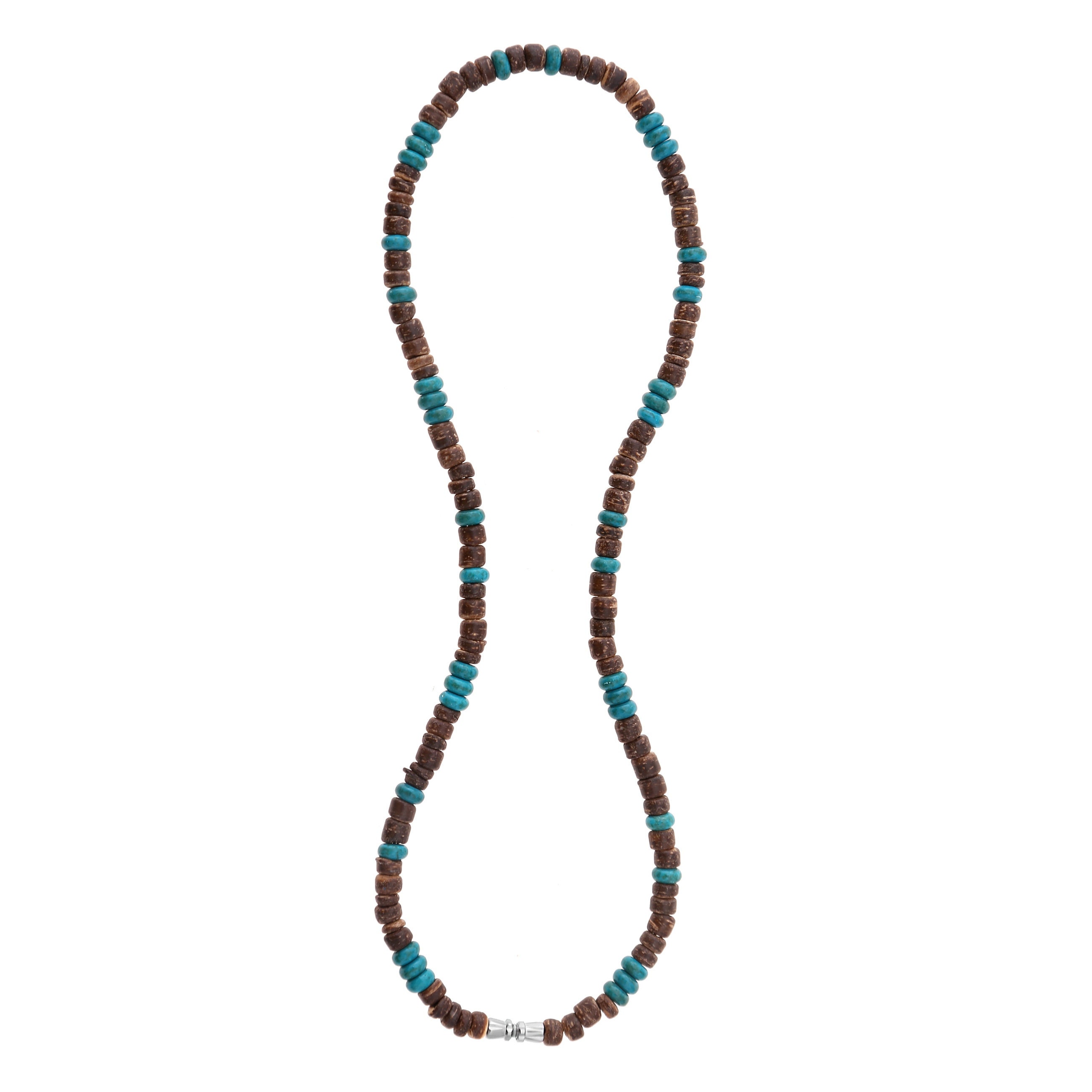 Collana da surfista in perline di legno e osso, gioielli naturali