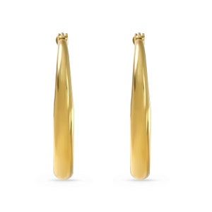 Gold Hoops Statement Earrings Large Hoops Dainty Earrings Perfect Gift image 5