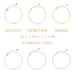 Set di bracciali da uomo Argento/Oro Bracciali minimalisti per uomo Bracciale con design serpente in acciaio inossidabile Regalo di compleanno per lui immagine 9