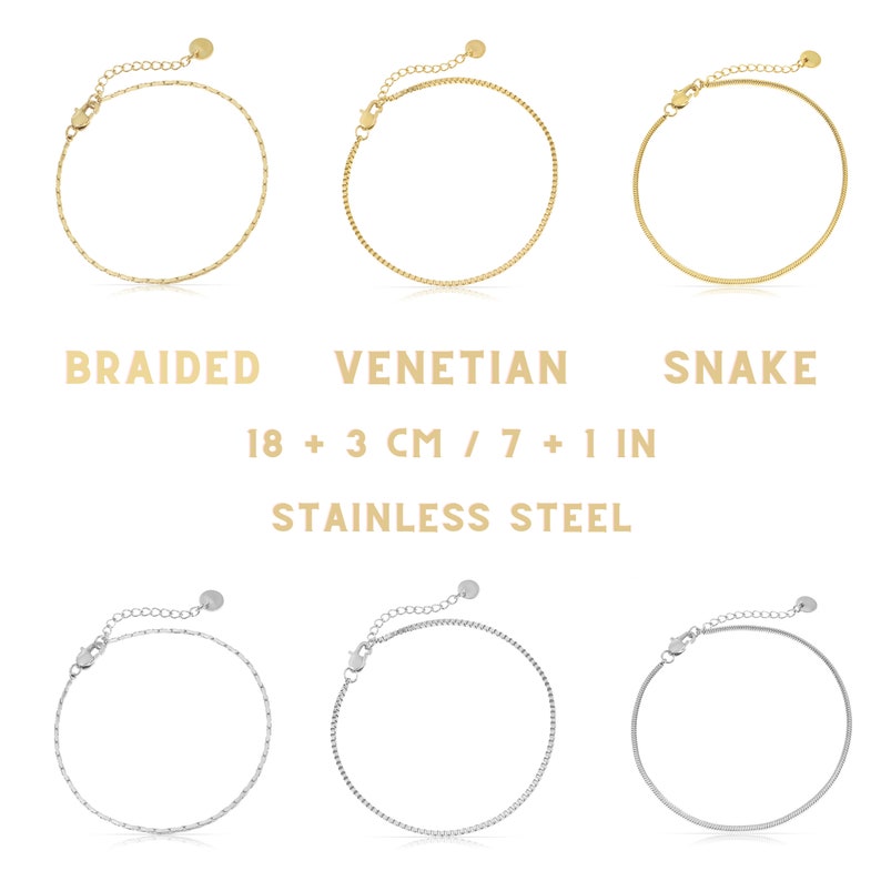 Set di bracciali da uomo Argento/Oro Bracciali minimalisti per uomo Bracciale con design serpente in acciaio inossidabile Regalo di compleanno per lui immagine 9