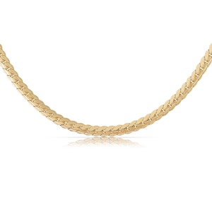 Minimalistische Halskette Fuchsschwanzkette Damen 4mm Choker Halskette Damen Gliederkette Gold Filigraner Schmuck Edelstahl Kette Bild 2