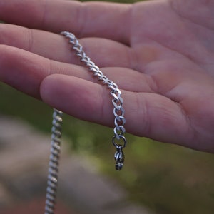 Edelstahl Armband mit Karabiner Verschluss Hochwertiges Silberarmband Gliederarmband Geschenk Geburtstag für Männer und Frauen Bild 4