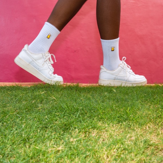 2 Paar Aperol Socken Damen - Lustige Wein Socken Baumwolle Größe 36-42