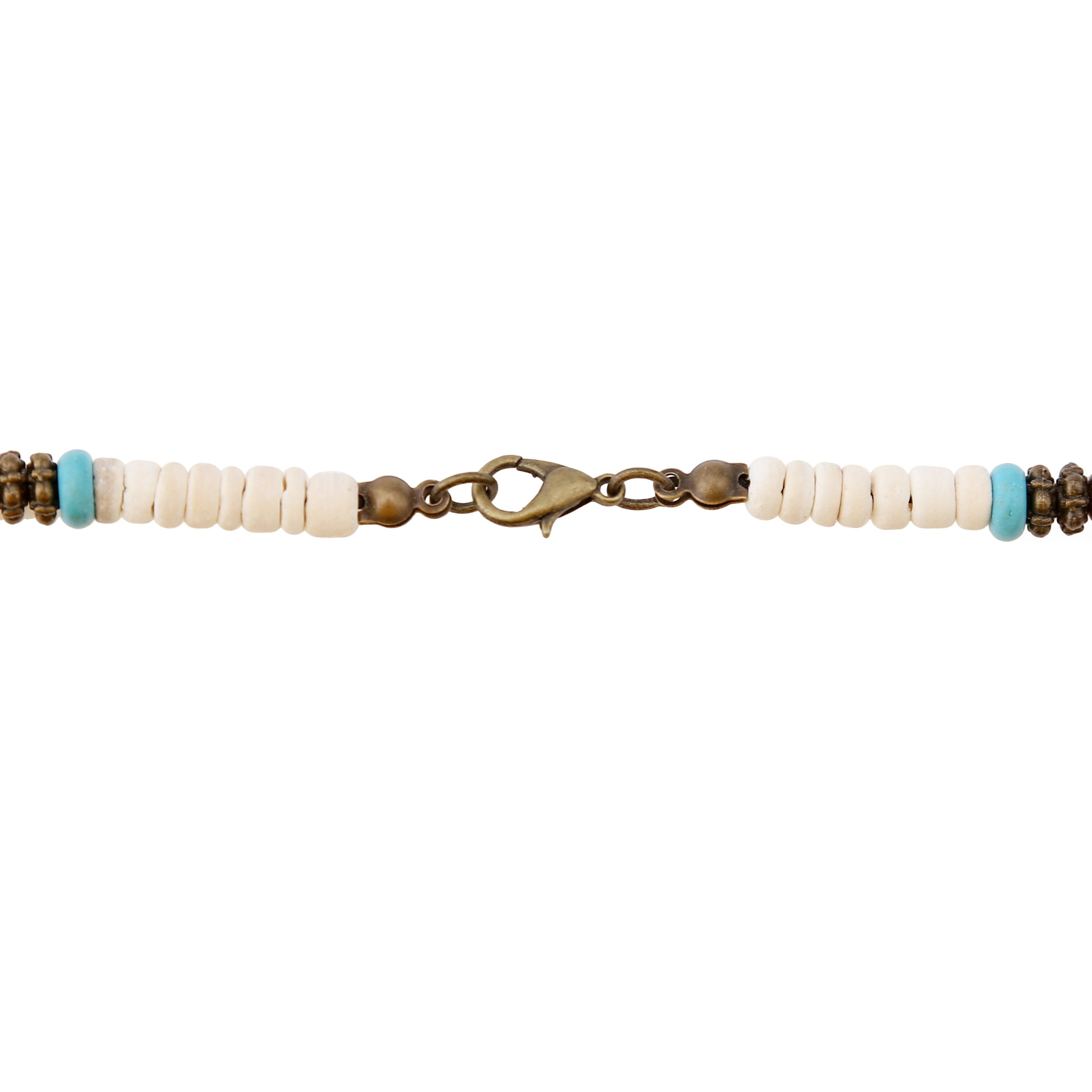 Collana da surfista per uomo - Collana con perline di legno e giada - Collana boho per tutti i giorni - Italia
