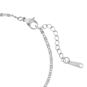 Minimalistisches Armband Silber Gold Rosé Gliederarmband Verstellbar für Damen Filigrane Edelstahl Armkette Frauen Geschenk für Sie Silber
