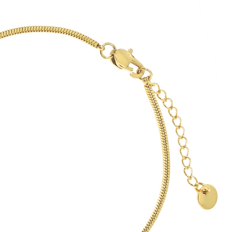 Conjunto de pulsera de mujer en plata u oro Pulseras minimalistas para mujer Pulsera de filigrana de acero inoxidable para mujer Regalo para ella imagen 9