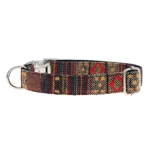 Boho Hundehalsband Breit Buntes Halsband für Hunde aus gewebtem Nylon in 4 verschiedenen Längen Für kleine und große Hunde Bild 2