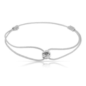 Bracelet homme avec connecteur en acier inoxydable Bracelet femme Ajustable & étanche Bracelet corde à voile Bracelet surfeur Cadeau homme Gris