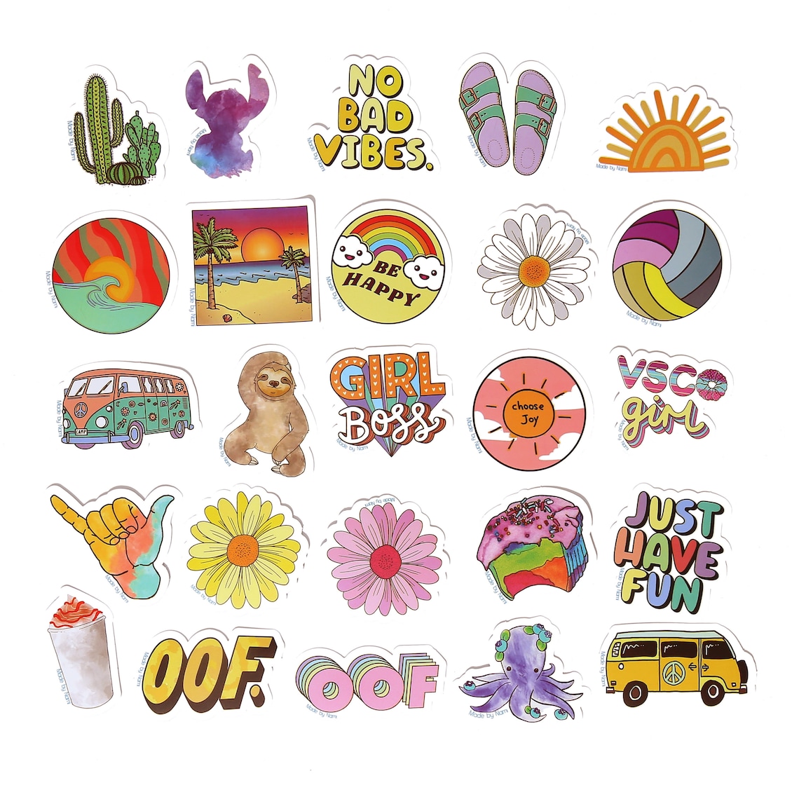 Surfer Sticker Set 50 Stück coole Vinyl Aufkleber für Jungen - Etsy.de