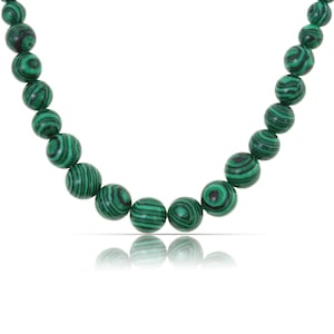 Collar de perlas de colores para mujer Collar hecho de piedras reales Collar para mujer Joyas de verano Joyas boho Regalo para ella Verde