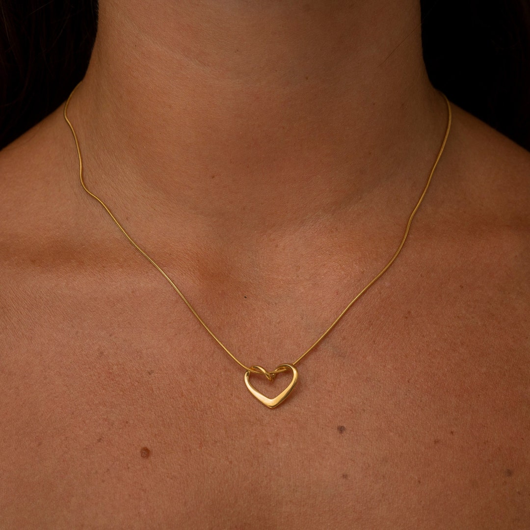☆Hei☆ pounding volume heart necklace HE23SPNSG163XXFR Designer fashion, Seoul-fully created | W Concept