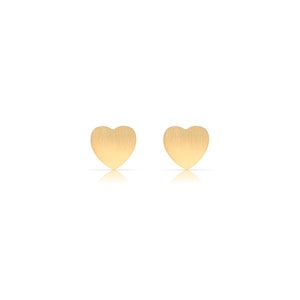 Kreis Ohrringe Gold Edelstahl Ohrstecker Damen und Herren Geometrischer Ohrring Minimalistischer Schmuck Geschenk für Sie Bild 9