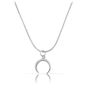 925 Silver Moon Necklace Silver or Gold Minimalist Charm Necklace Fine Necklace with Pendant Ready to Gift incl. Gift Box Silver