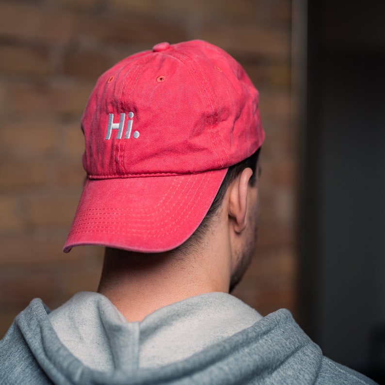 Basecap Used Look Größenverstellbar Grün mit Prints Softshell Baseball Caps Sommer Festival Schirm-Mütze Kopfbedeckung Unisex Red Quote