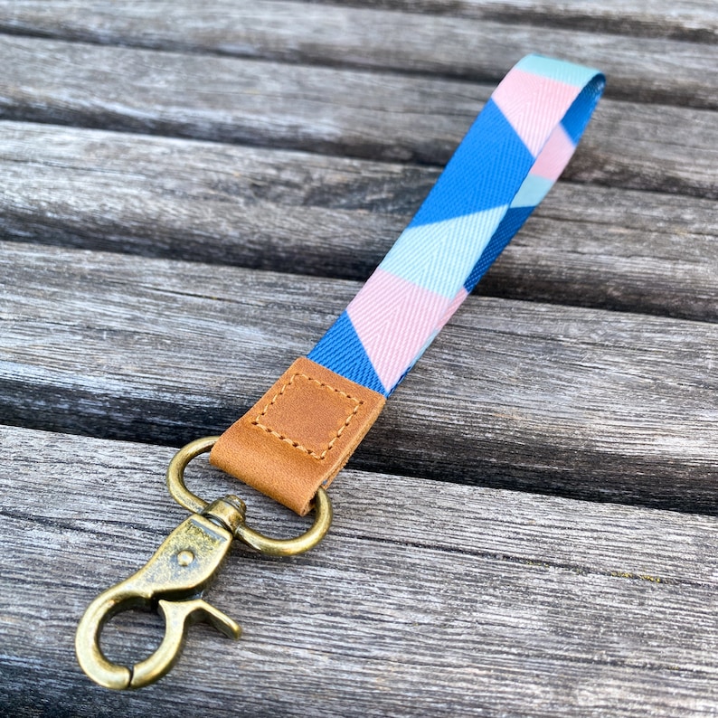 Boho sleutelhanger met sleutelhanger handgemaakte surfer lanyard hippie tas ring bewijs van vriendschap cadeau vriendin afbeelding 1