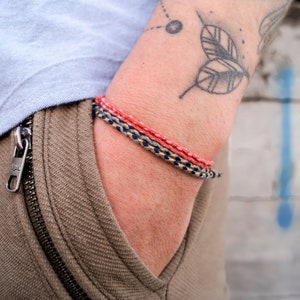 Boho Surfer Armband Set van 2 voor Vrouwen Mannen Handgemaakte Festival Sieraden Surfer Armband Strand accessoires Waterdicht & Verstelbaar B.R afbeelding 3