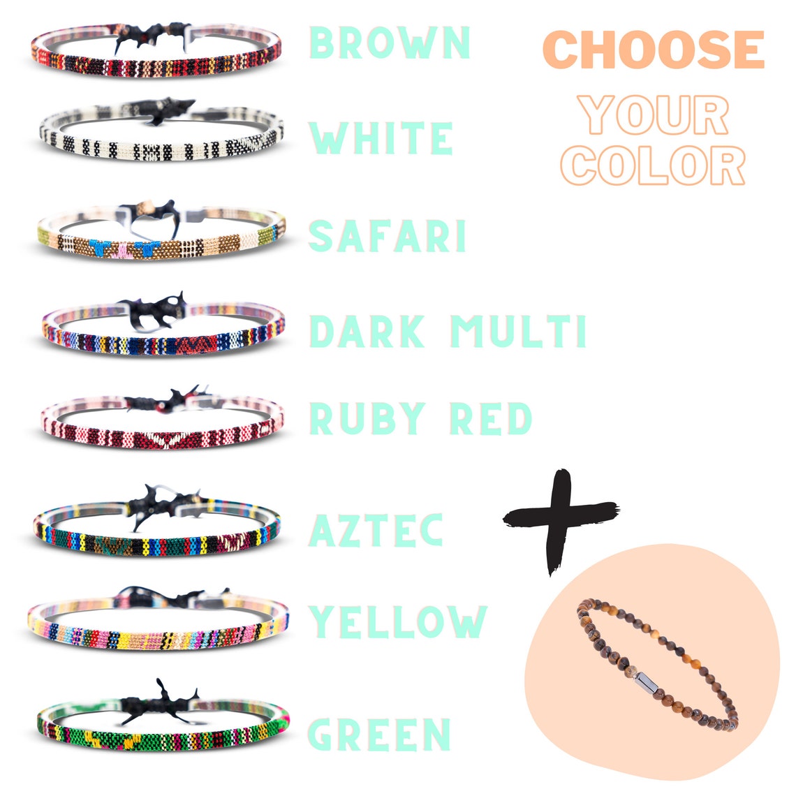 Hernin 16-teiliges Surf-Armband Set - Handgefertigte Boho Armbänder Aus Geflochtenem Seil