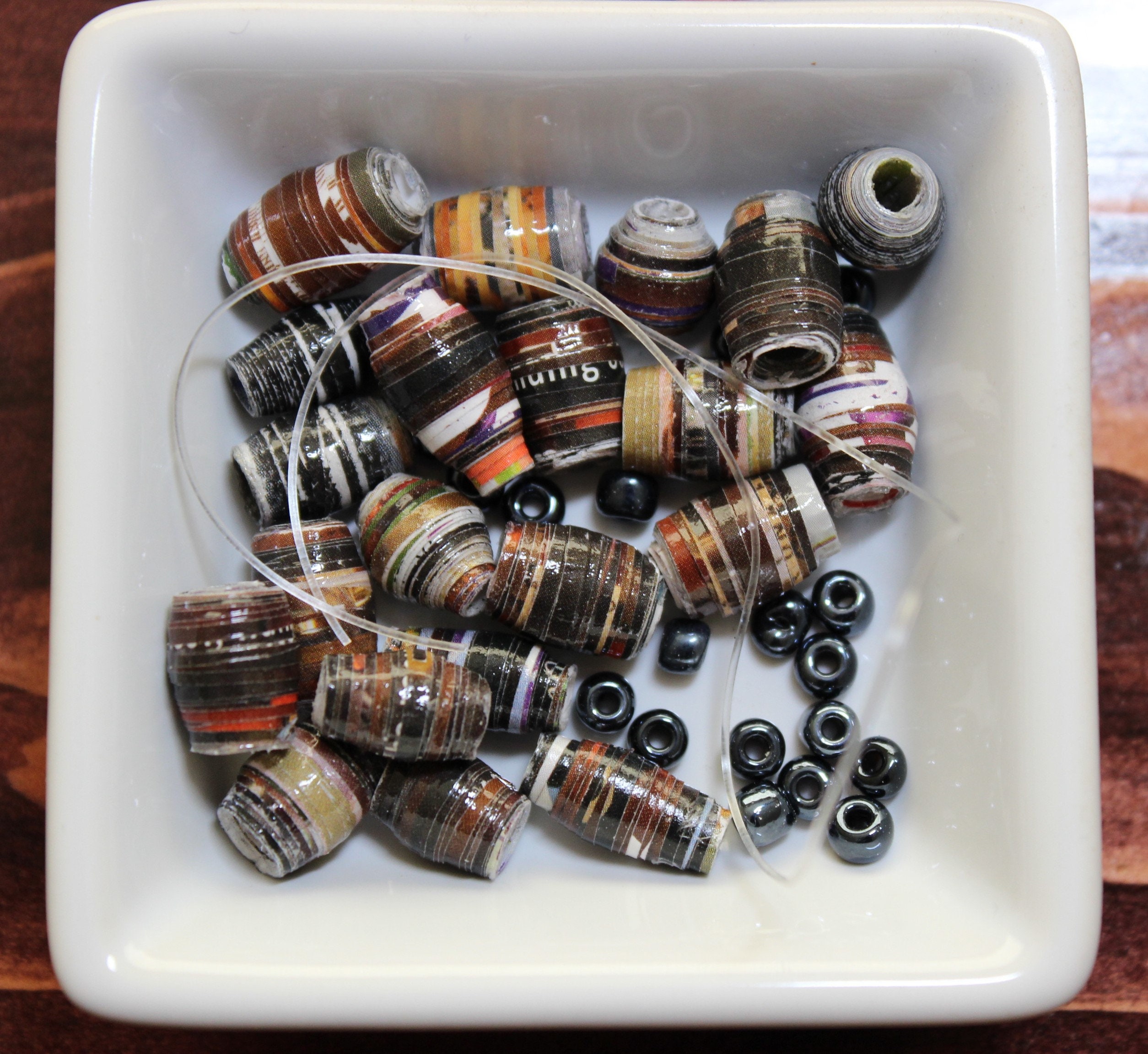 34 Recycled Crafts For Kids 5 Paper Bead Bracelet Kit, Recycled Paper Bead Bracelet, Jewelry…