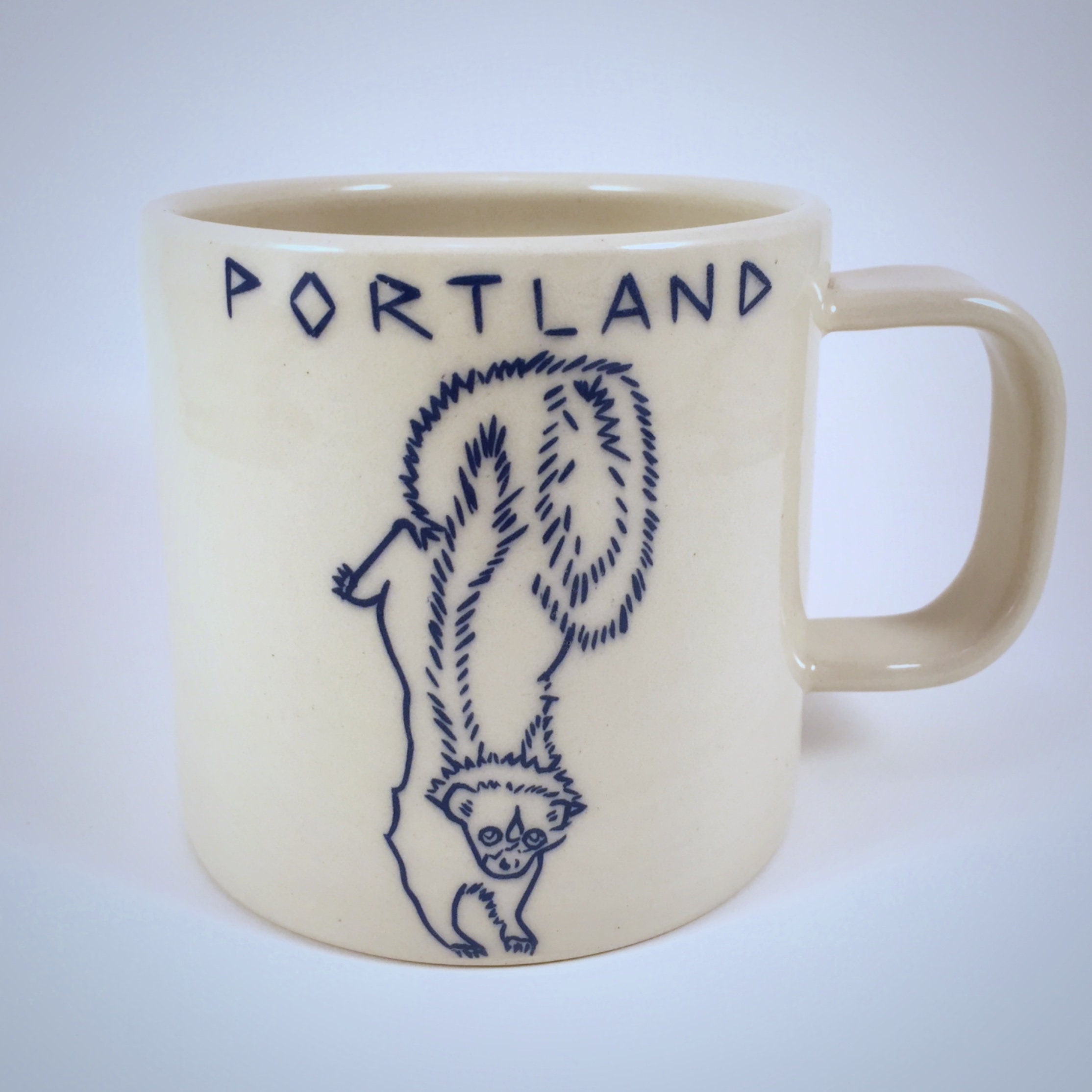Extra Large Handmade Ceramic Portland Skunk Mug Skunk Mug Etsy