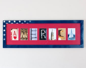 American Flag Large Frame Patriotic Pictures