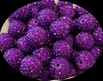 Dark Purple Beads | Etsy