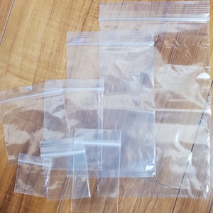 Clear Plastic Bags, Zip Lock Bags, Plastic Baggies, Reclosable