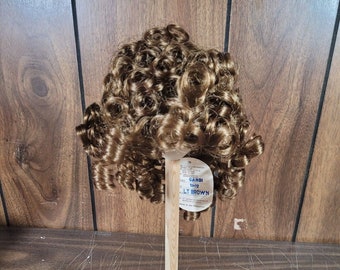 Global Dolls Doll Wig Candi Curly Light Brown Hair Color Various Sizes